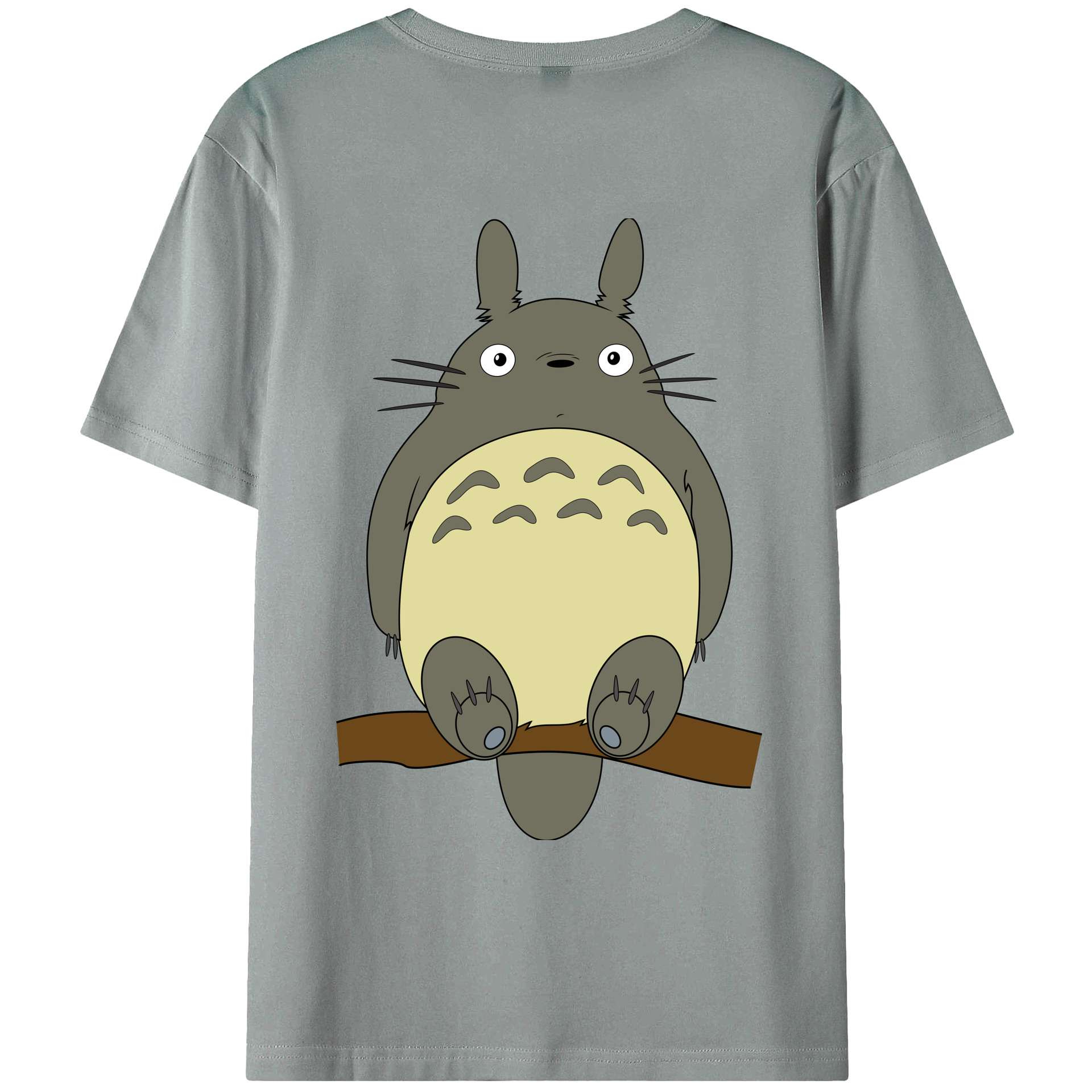 （画像用） となりのトトロ 草壁メイ 草壁サツキ My Neighbor Totoro Satsuki Kusakabe Mei Kusakabe 綿100％ メンズ半袖Tシャツ（バックプリント） 通気性